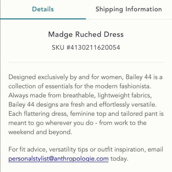 Anthropologie column dress ruched - Picture 4 of 6